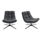 Fauteuil pivotant gris anthracite 