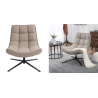 Fauteuil pivotant sable