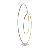 Lampadaire ruban rond nickel sat.