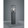 Borne anthracite 4 faces verres H80