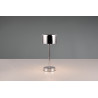 Lampe à poser rechargeable chromé 120lm 
