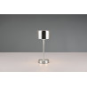 Lampe à poser rechargeable nickel sat 120lm