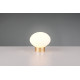 Lampe à poser rechargeable doré verre blanc 100lm 