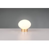 Lampe à poser rechargeable doré verre blanc 100lm 