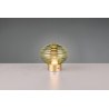 Lampe à poser rechargeable doré verre vert 100lm