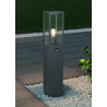 Borne anthracite 4 faces verres H80 détecteur 
