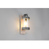 Applique lanterne anthracite et bois 