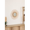 Miroir rotin fleur D56