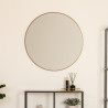 Miroir rond doré D76