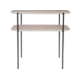 Console MDF métal bois clair 