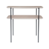 Console MDF métal bois clair 