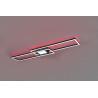 Plafonnier 2R 4300lm noir mat CCT/dim/RGB avec télécommande