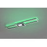 Plafonnier 2R 4300lm noir mat CCT/dim/RGB avec télécommande