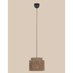 Suspension 3L verre /noir antique