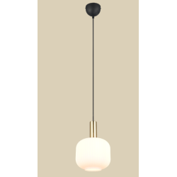 Suspension verre blanc D20