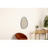 Miroir métal noir 55*75
