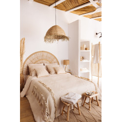 Suspension paille à franges D56