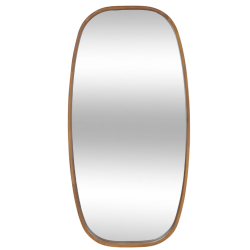 Miroir ovale 80*40 bois café