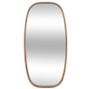Miroir ovale 80*40 bois café