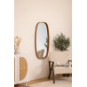 Miroir ovale 57*113 bois café