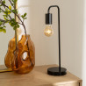 Lampe métal noir tige H45