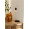 Lampe métal noir tige H45