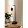 Lampe métal noir tige H45