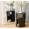 Table d'appoint noir glossy  D32.5