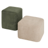 Pouf 2 en 1 cube Beige/kaki