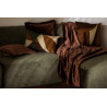 Coussin rectangulaire ocre/kaki/brun/beige 30x50