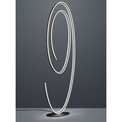 Lampadaire noir Ovale 7300lm DTW