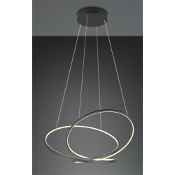 Suspension métal noir 6700lm Switchdim cct