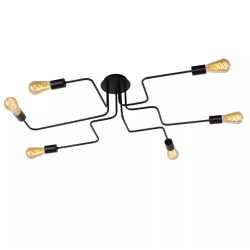 copie de Plafonnier 6 x E27 noir