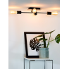 Plafonnier 4x E27 noir