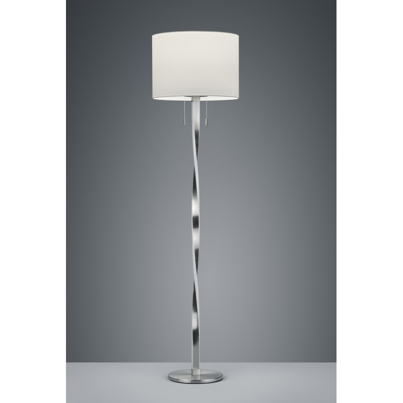 Lampadaire led abat-jour en tissu sur pied