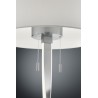 Lampe pied led 2*300lm 3w nickel mat + abj