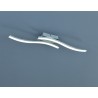 Applique / plafonnier 2L nickel mat