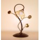 Lampe rouille/or v.ambre