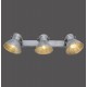 Plafonnier indus spot 3L acier