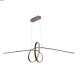 Suspension ruban long rouille 1400lm