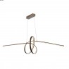 Suspension ruban long rouille 1400lm
