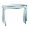 Console en verre 12mm transparent Grand modèle 