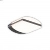 Applique ovale plat alu anthracite 750 lm