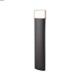 Borne alu anthracite ovale plat deux faces GM 750 lm