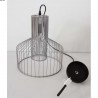 Suspension double grille gris PM