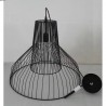 Suspension double grille noir 