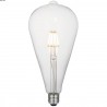 Ampoule déco LED goutte D125 filament clair E27 7w 720lm 3000k dimmable