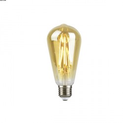 Led ST64 doré filament E27 8W