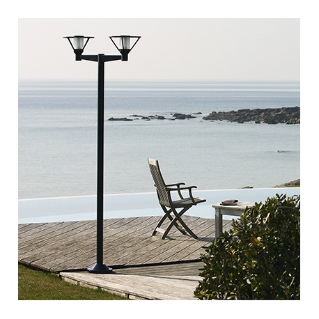 Bermude lampadaire exterieur design 2 têtes