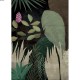 Toile caisse américaine noir jungle 80*120cm 